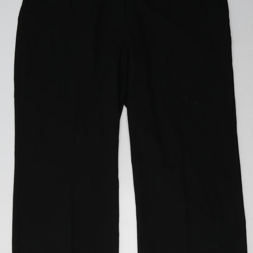 capsule Womens Black  Polyester Trousers  Size 22 L32 in Regular Hook & Eye
