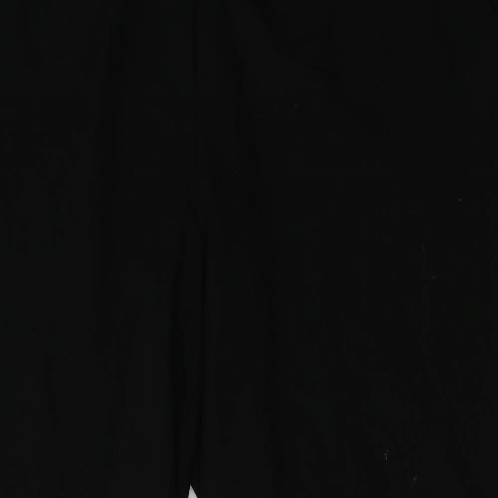 capsule Womens Black  Polyester Trousers  Size 22 L32 in Regular Hook & Eye