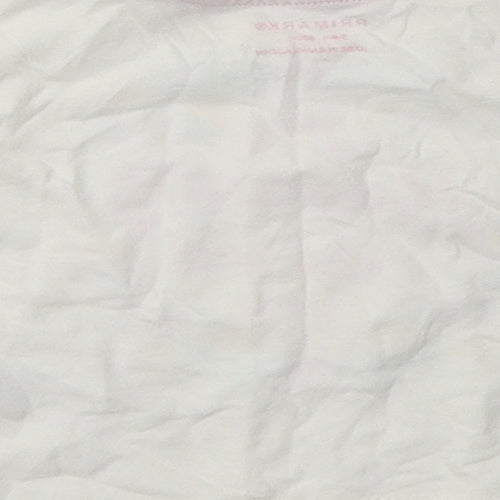 Primark Girls White  Cotton Basic Casual Size 3-6 Months Crew Neck Pullover - my mummy is the best