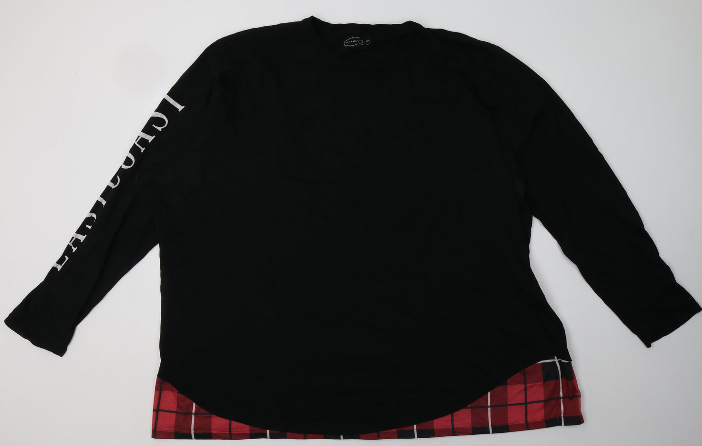 label j  Mens Black  Cotton  Sweatshirt Size XL   - 5XL