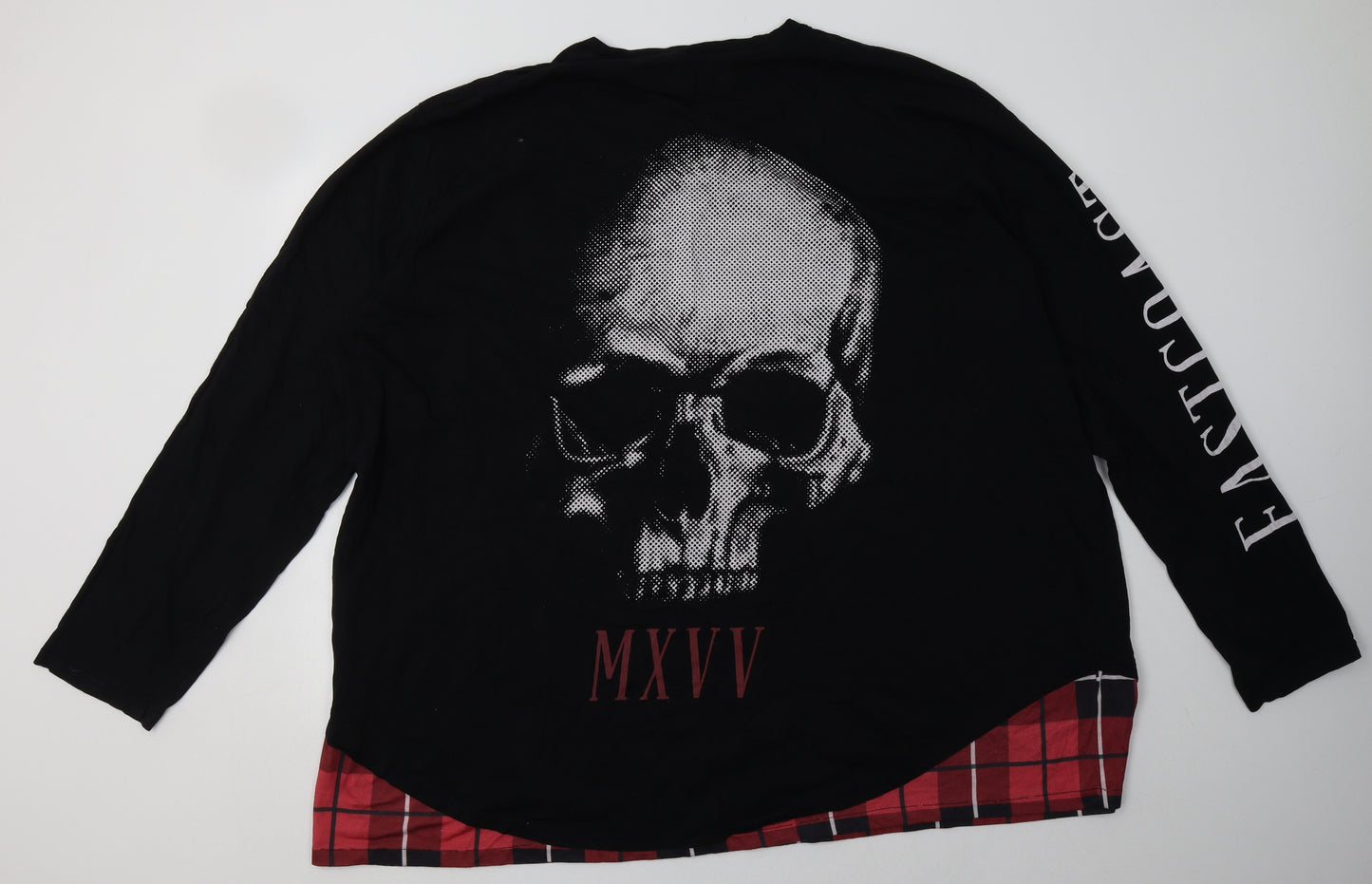 label j  Mens Black  Cotton  Sweatshirt Size XL   - 5XL