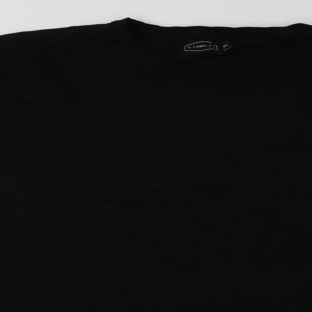 label j  Mens Black  Cotton  Sweatshirt Size XL   - 5XL