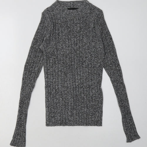 Primark Womens Grey  Polyester Pullover Sweatshirt Size 8  Pullover
