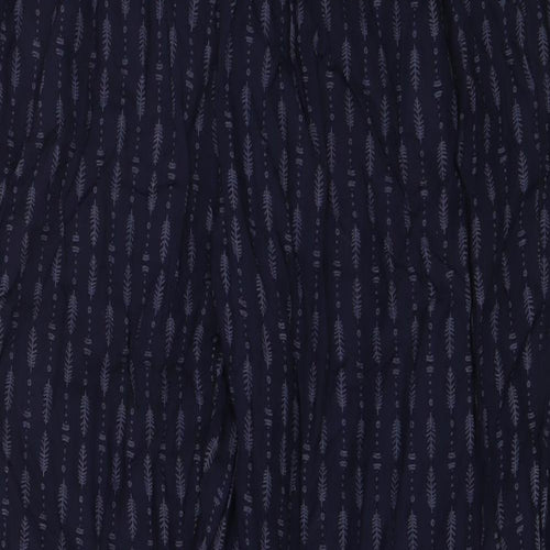 viz.a.viz Womens Blue Geometric Viscose Trousers  Size S L27 in Regular