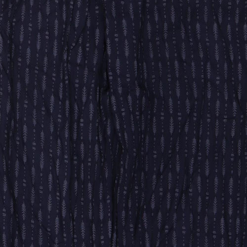viz.a.viz Womens Blue Geometric Viscose Trousers  Size S L27 in Regular