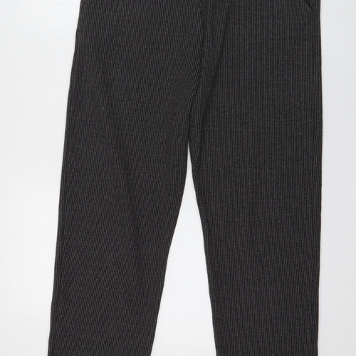 Marks and Spencer Womens Grey Polka Dot Polyester Trousers  Size 12 L26 in Regular