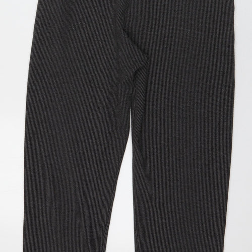 Marks and Spencer Womens Grey Polka Dot Polyester Trousers  Size 12 L26 in Regular