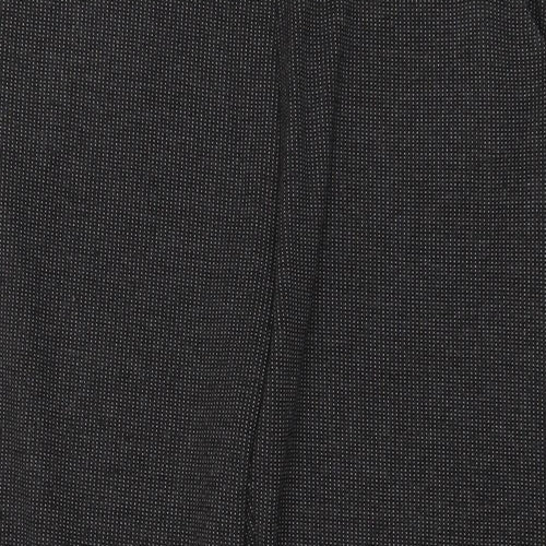 Marks and Spencer Womens Grey Polka Dot Polyester Trousers  Size 12 L26 in Regular