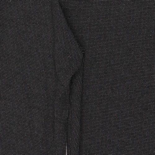 Marks and Spencer Womens Grey Polka Dot Polyester Trousers  Size 12 L26 in Regular
