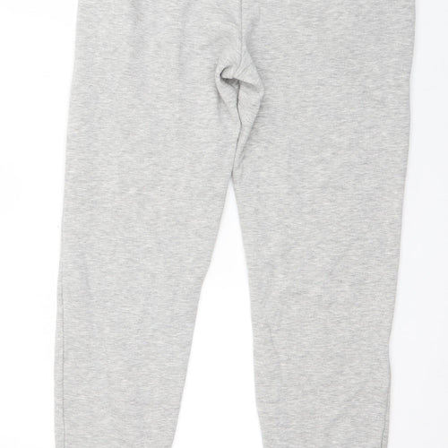 Papaya Womens Grey  Polyester Jogger Trousers Size S L28 in Regular Drawstring