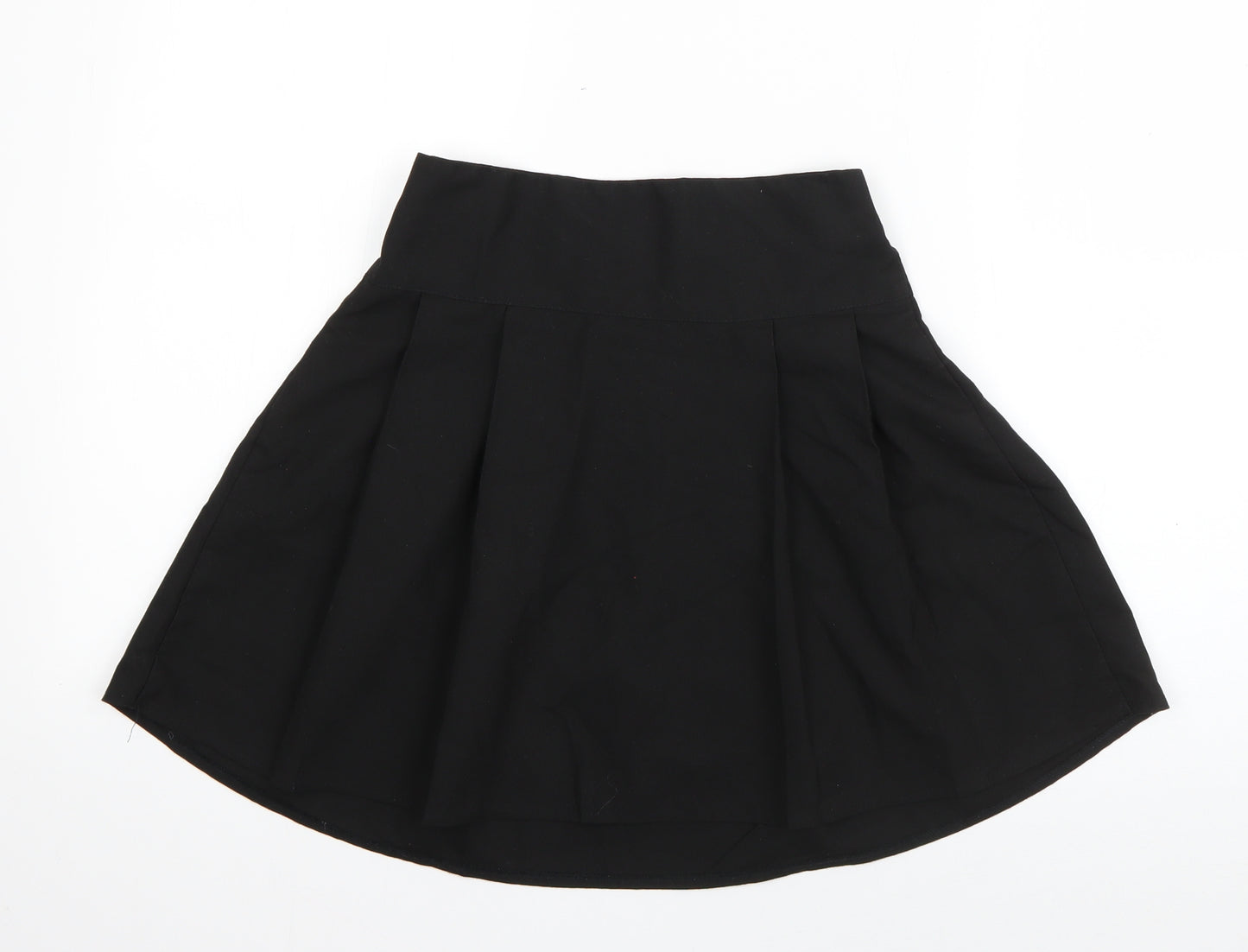 F&F Girls Black  Polyester Flare Skirt Size 10-11 Years  Regular Pull On