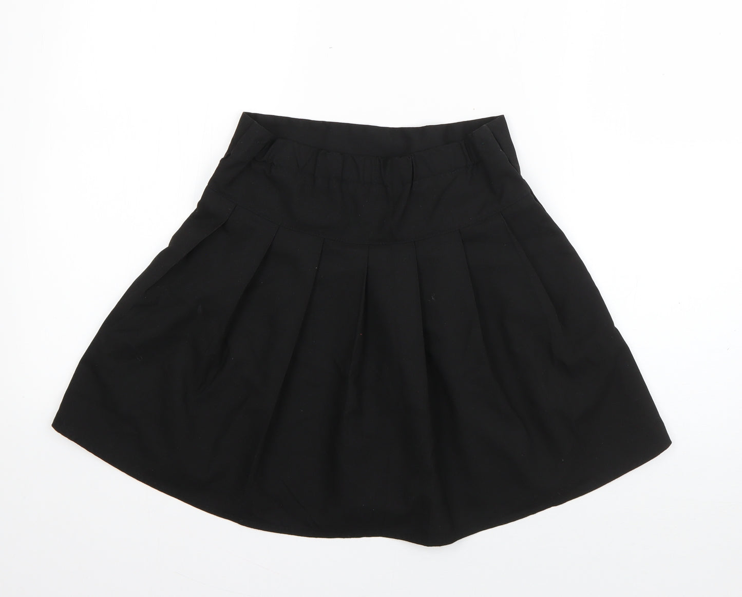 F&F Girls Black  Polyester Flare Skirt Size 10-11 Years  Regular Pull On