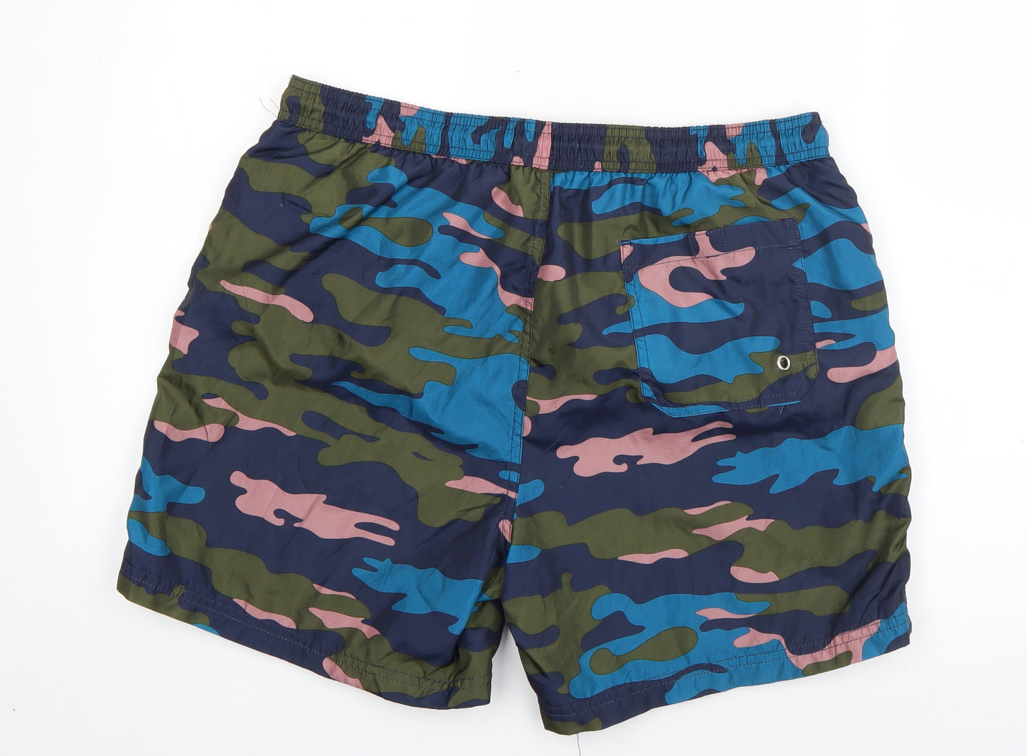 Primark Mens Multicoloured Camouflage Polyester Sweat Shorts Size L  Regular Drawstring