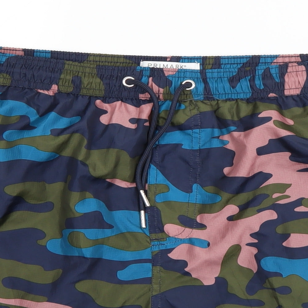 Primark Mens Multicoloured Camouflage Polyester Sweat Shorts Size L  Regular Drawstring