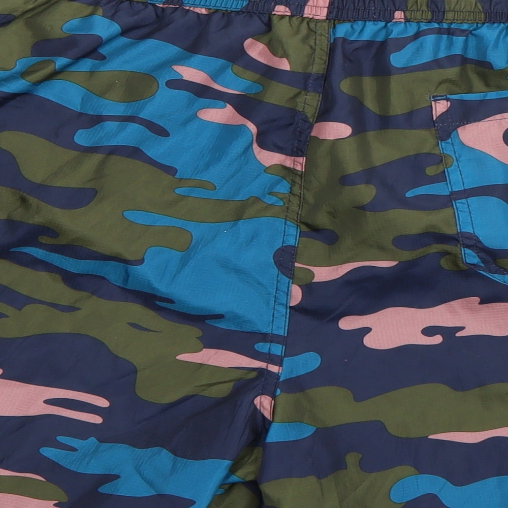 Primark Mens Multicoloured Camouflage Polyester Sweat Shorts Size L  Regular Drawstring