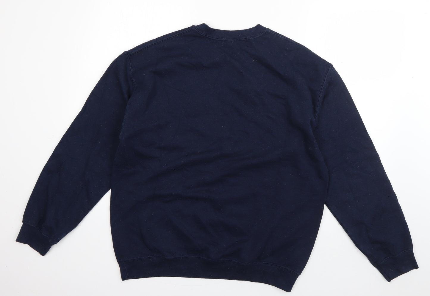 River Island Mens Blue  Cotton Pullover Sweatshirt Size S   - Couture