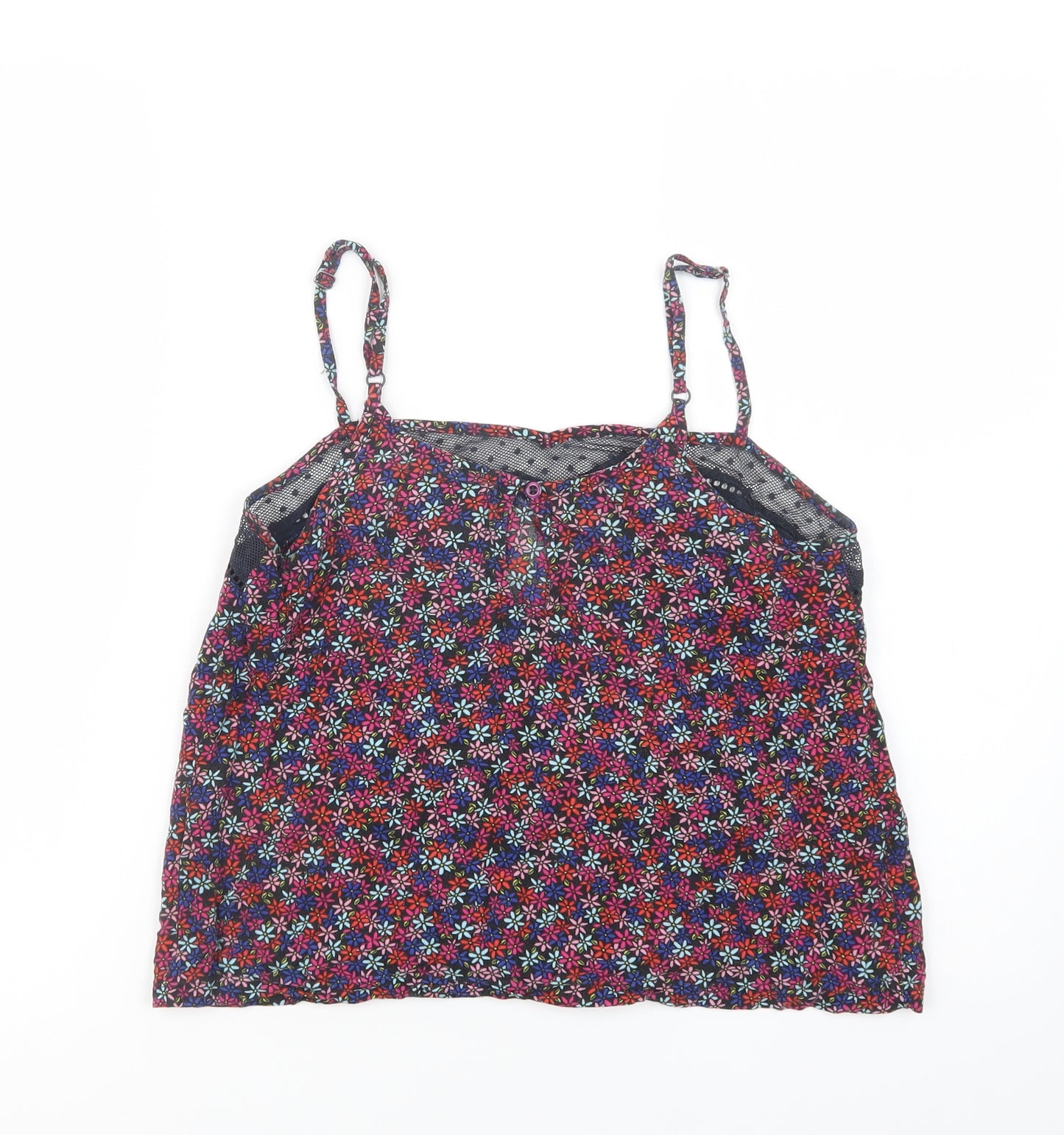Superdry Womens Multicoloured Floral Viscose Cami Pyjama Top Size S