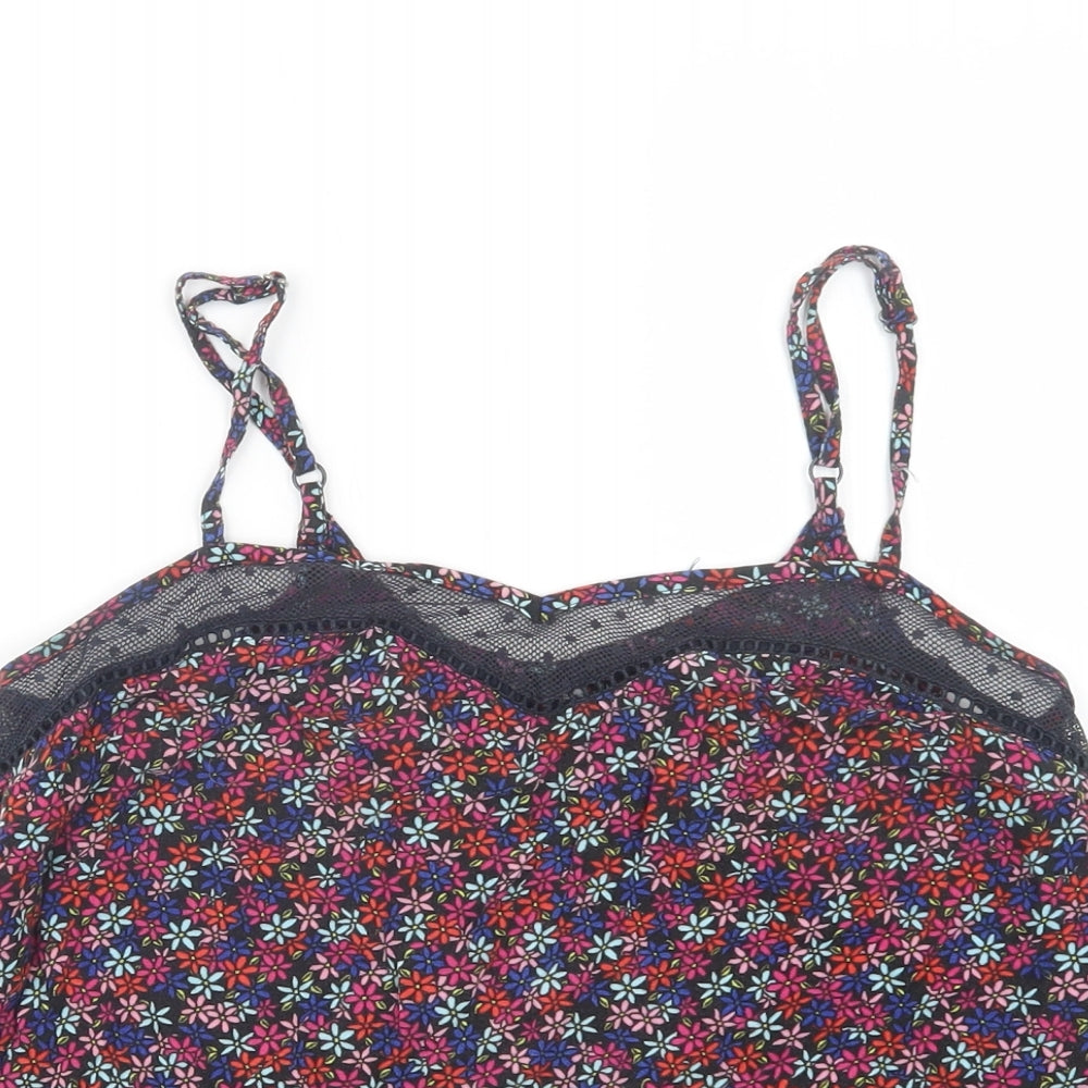 Superdry Womens Multicoloured Floral Viscose Cami Pyjama Top Size S