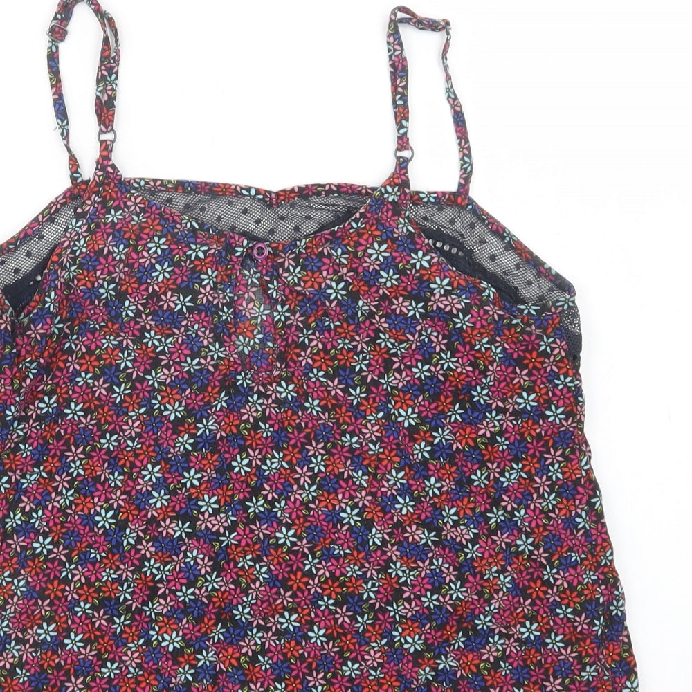 Superdry Womens Multicoloured Floral Viscose Cami Pyjama Top Size S