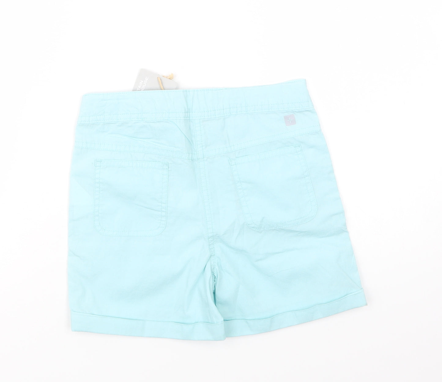 Mountain Warehouse Girls Blue  Cotton Cargo Shorts Size 7-8 Years  Regular Buckle