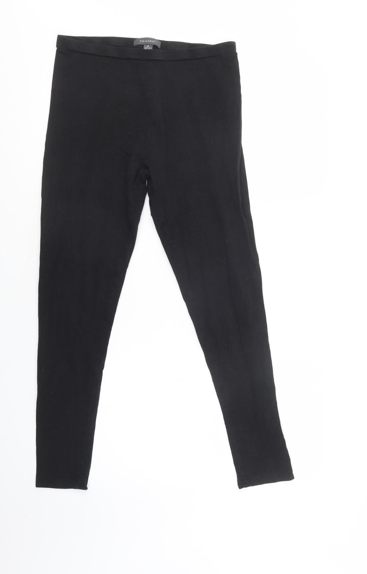Primark Womens Black Cotton Leggings Size M L28 in