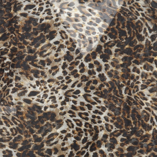 Sonder Studio Womens Brown Animal Print Polyacrylate Fibre Basic Blouse Size 10 V-Neck
