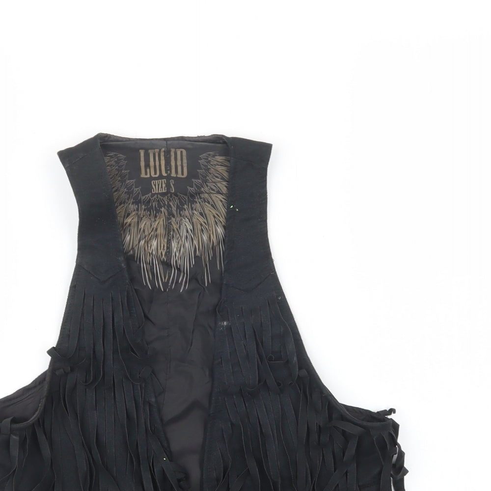 Lucid Womens Black   Gilet Waistcoat Size 8