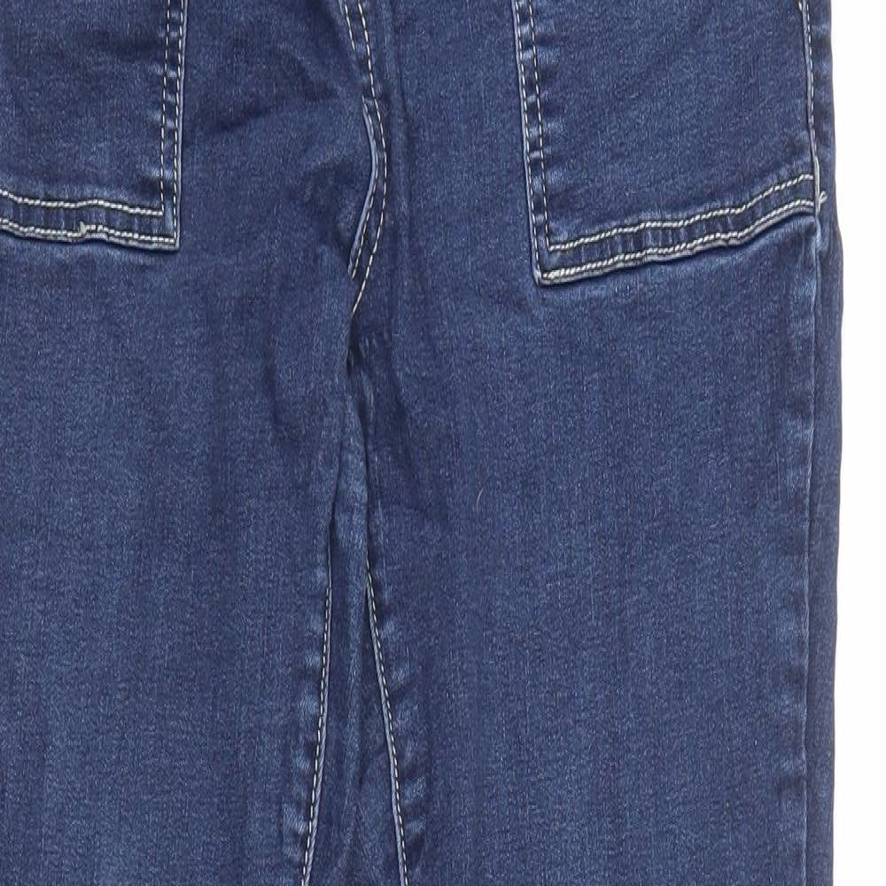 TU Womens Blue  Viscose Straight Jeans Size 14 L32 in Regular Button