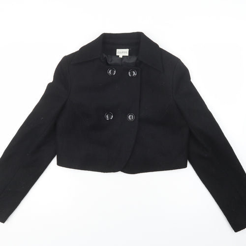 Ziuppe Womens Black   Kimono Blazer Size 12  Button