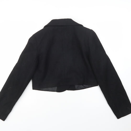 Ziuppe Womens Black   Kimono Blazer Size 12  Button