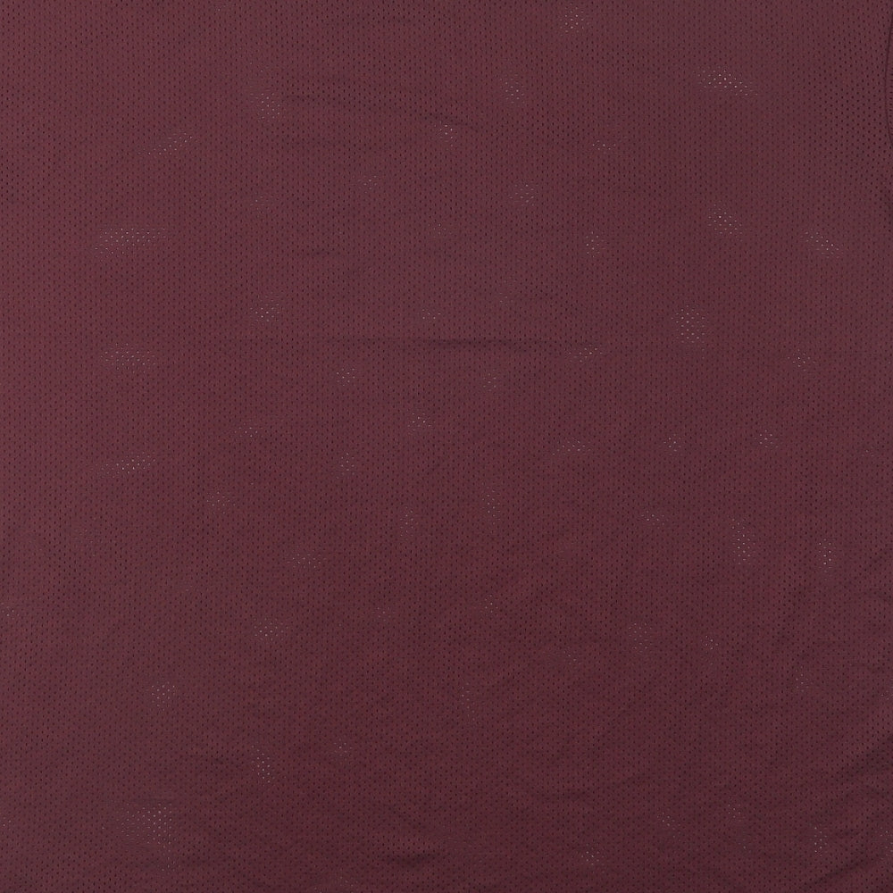 Topman Mens Purple  Polyester Basic T-Shirt Size M Crew Neck