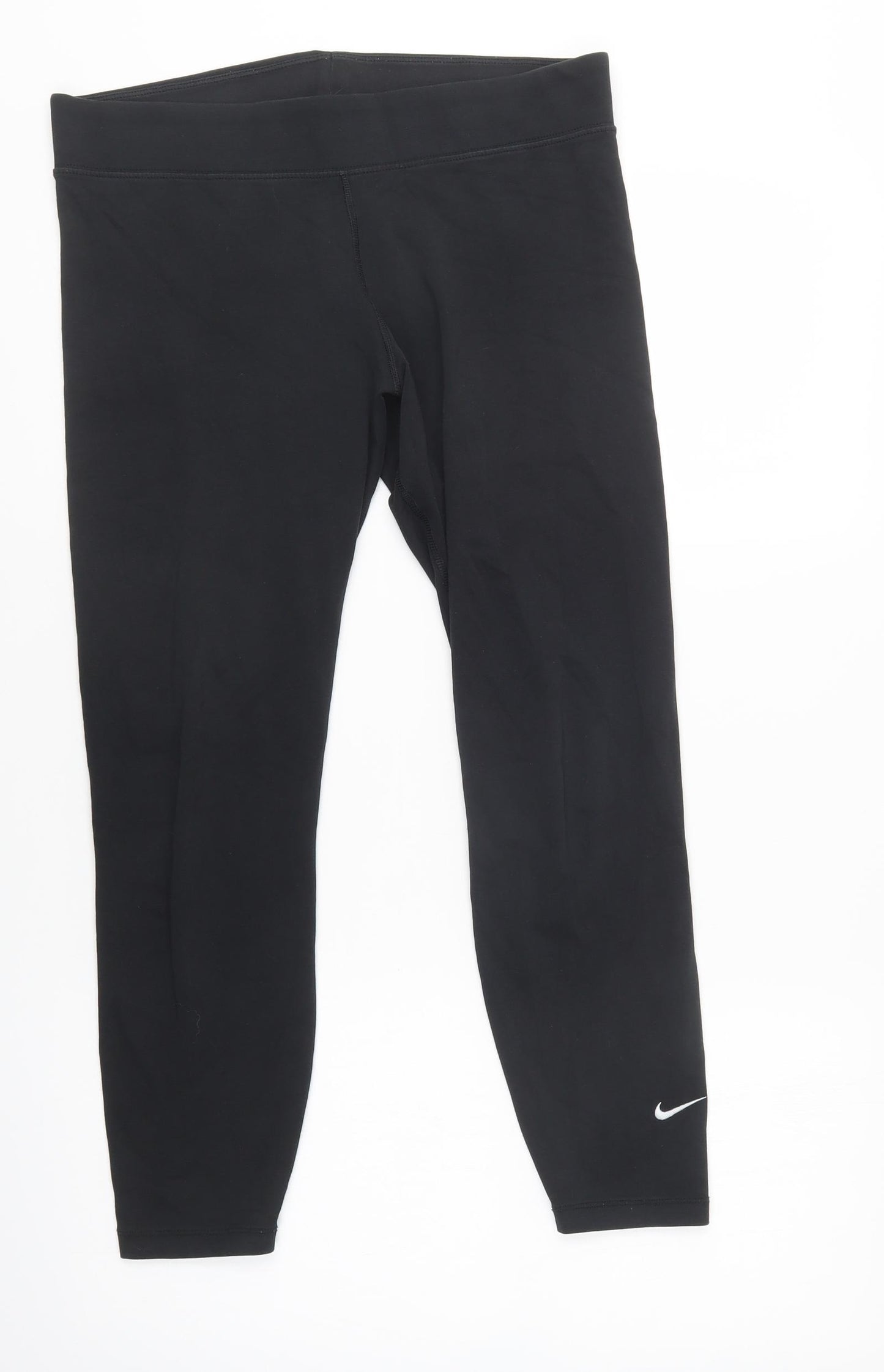 Nike Womens Black  Cotton Compression Leggings Size L L26 in Regular