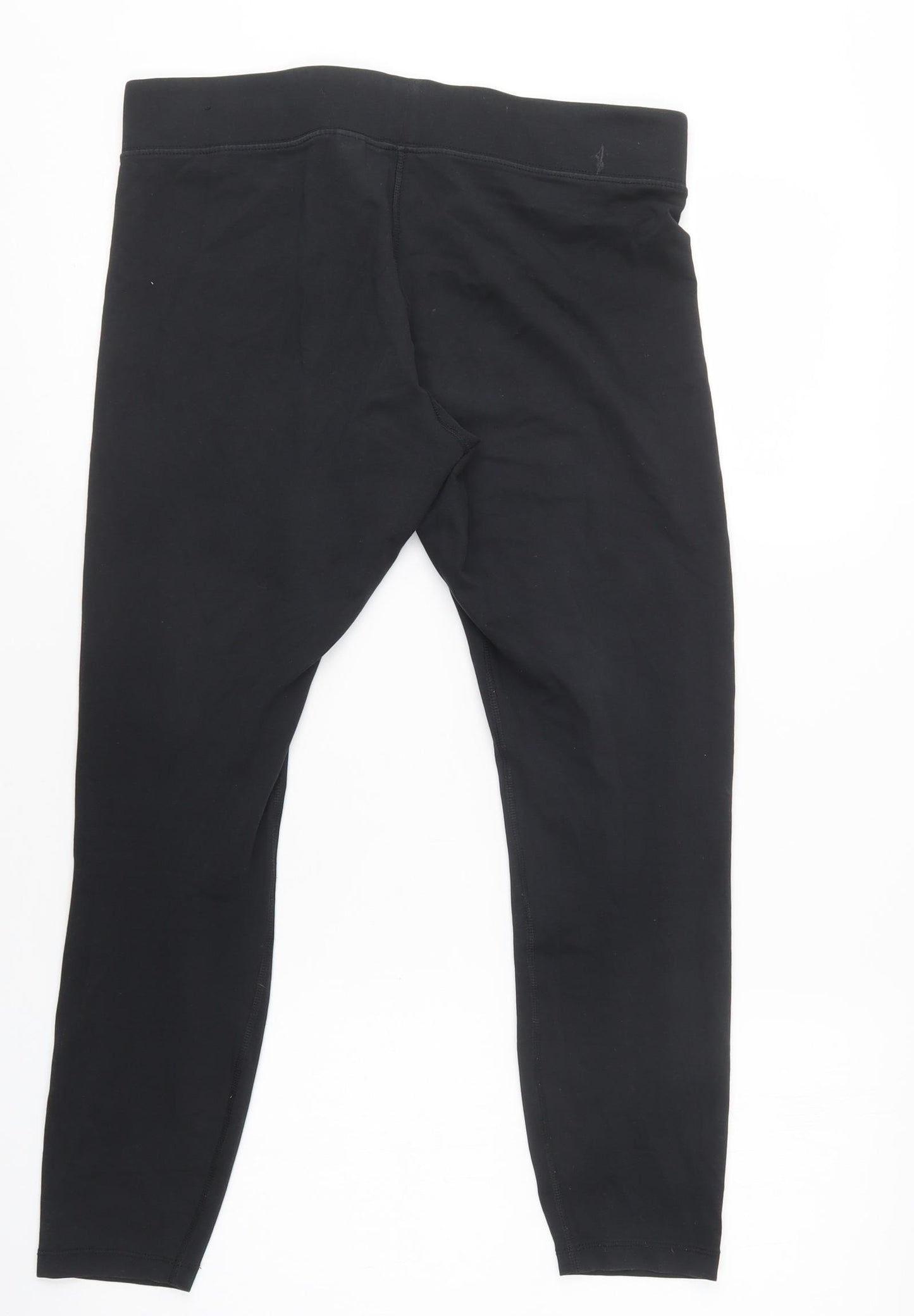 Nike Womens Black  Cotton Compression Leggings Size L L26 in Regular