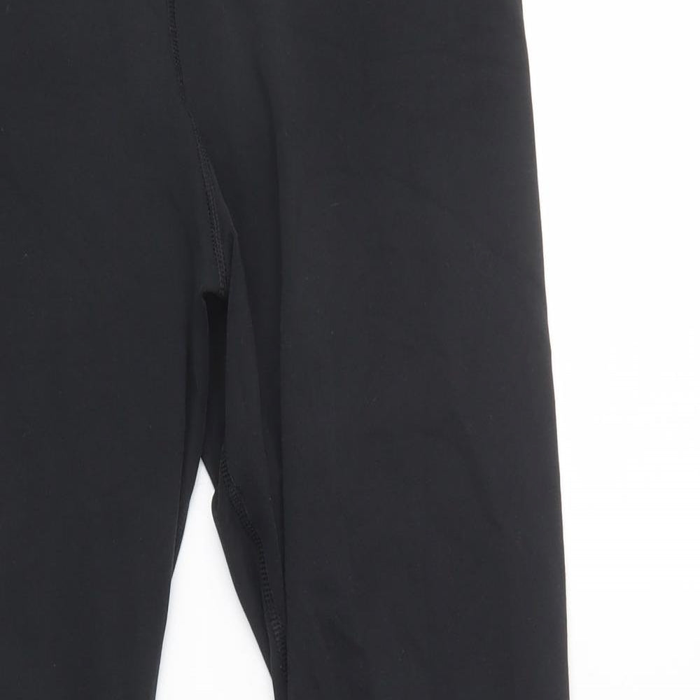 Nike Womens Black  Cotton Compression Leggings Size L L26 in Regular