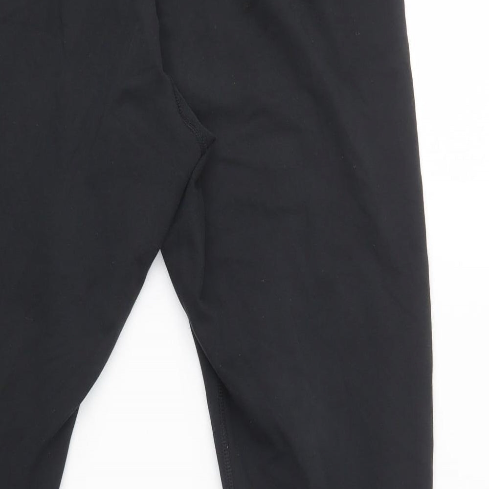 Nike Womens Black  Cotton Compression Leggings Size L L26 in Regular