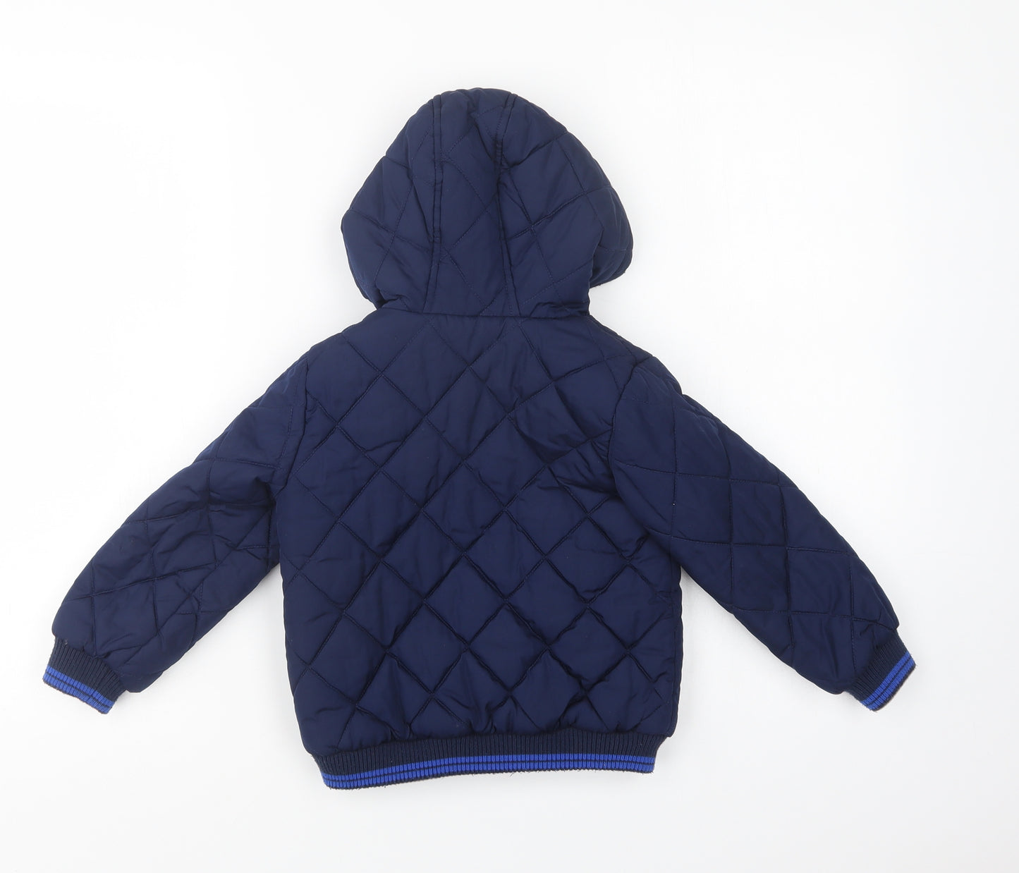 Mini Club Boys Blue   Quilted Jacket Size 3-4 Years  Zip