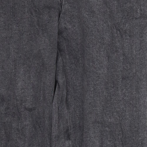 Papaya Womens Grey  Cotton Skinny Jeans Size 12 L27 in Regular Button