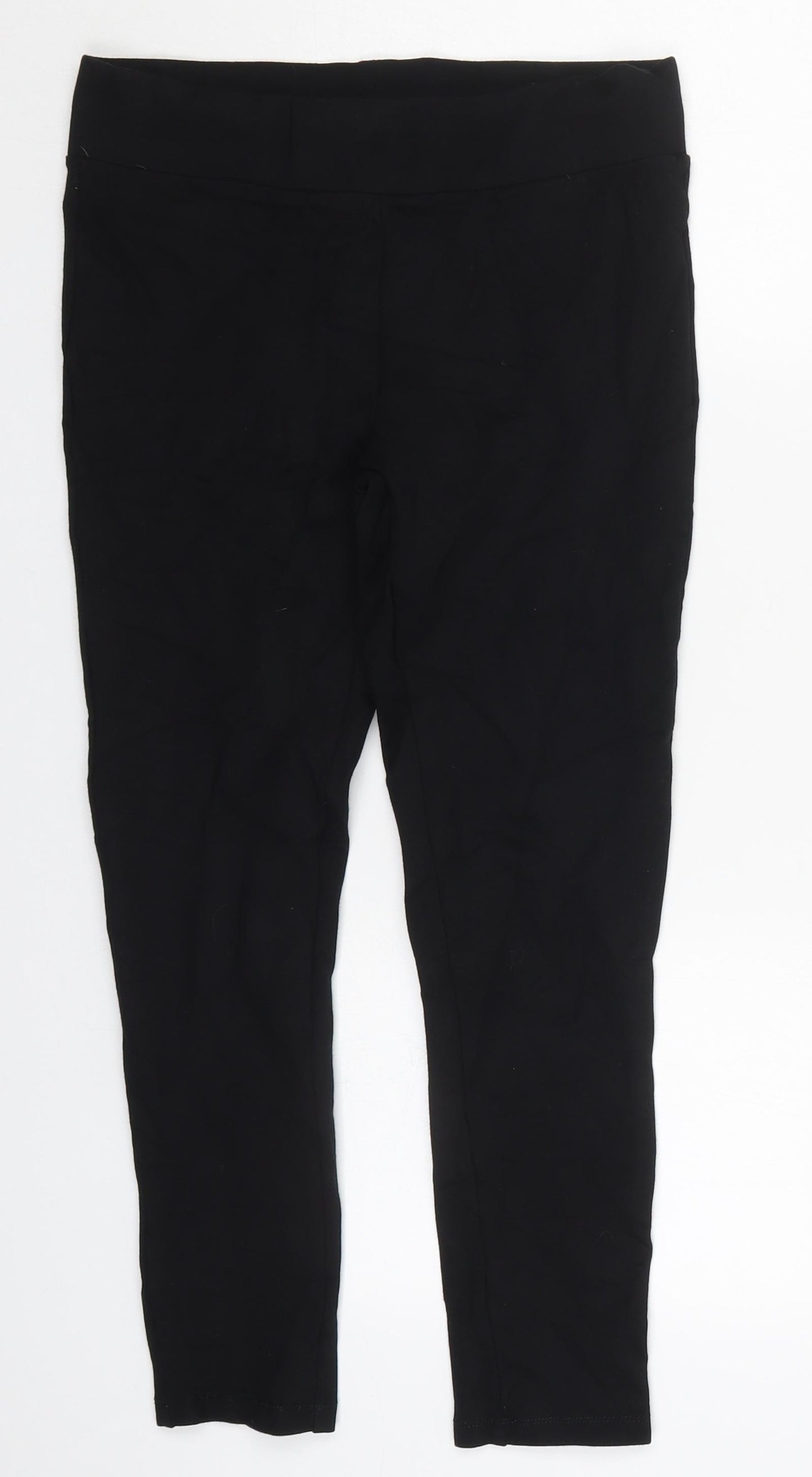 George Womens Black  Viscose Carrot Leggings Size 12 L24 in
