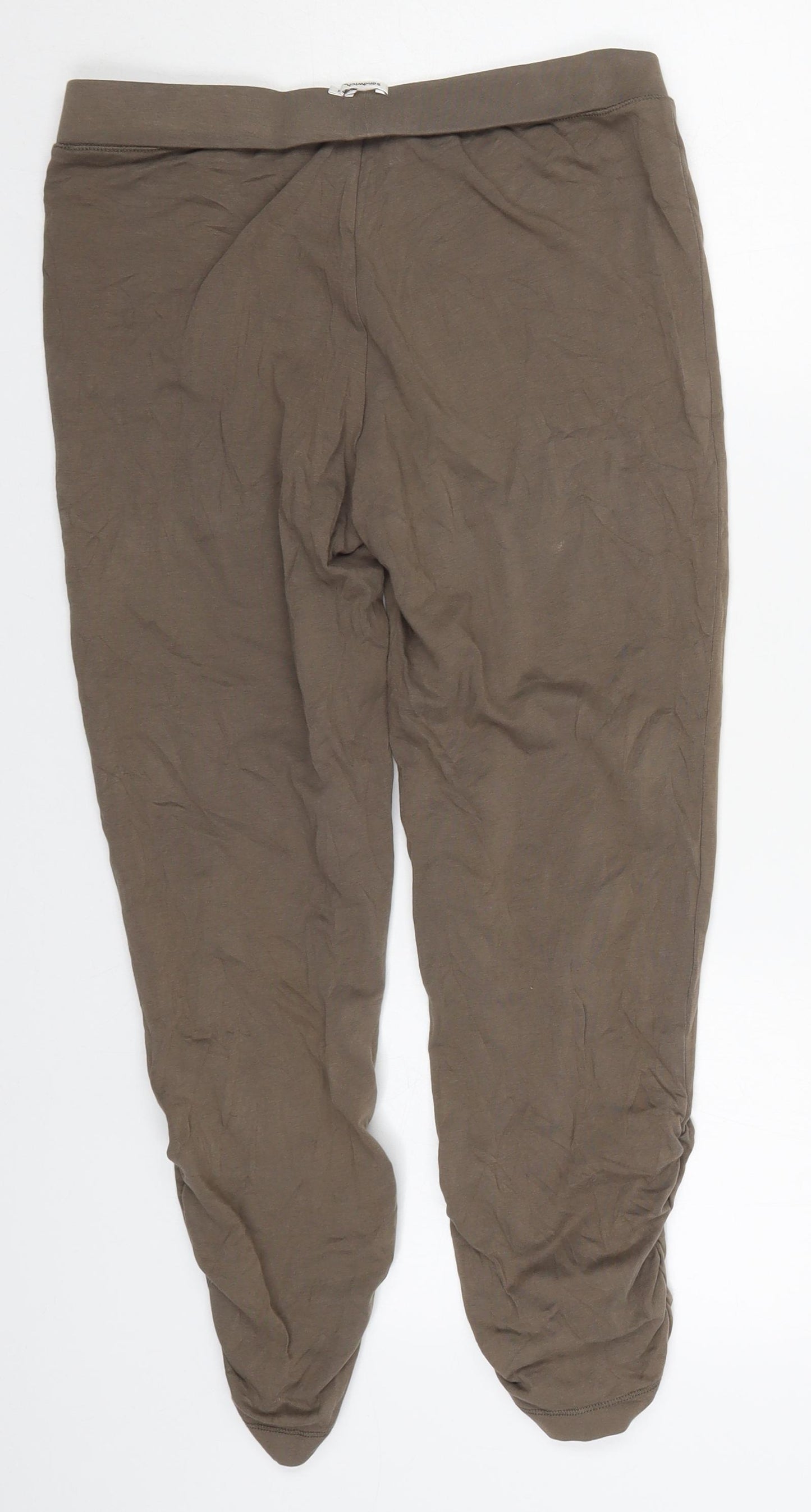 Sandwich Womens Brown  Cotton Cropped Leggings Size M L24 in