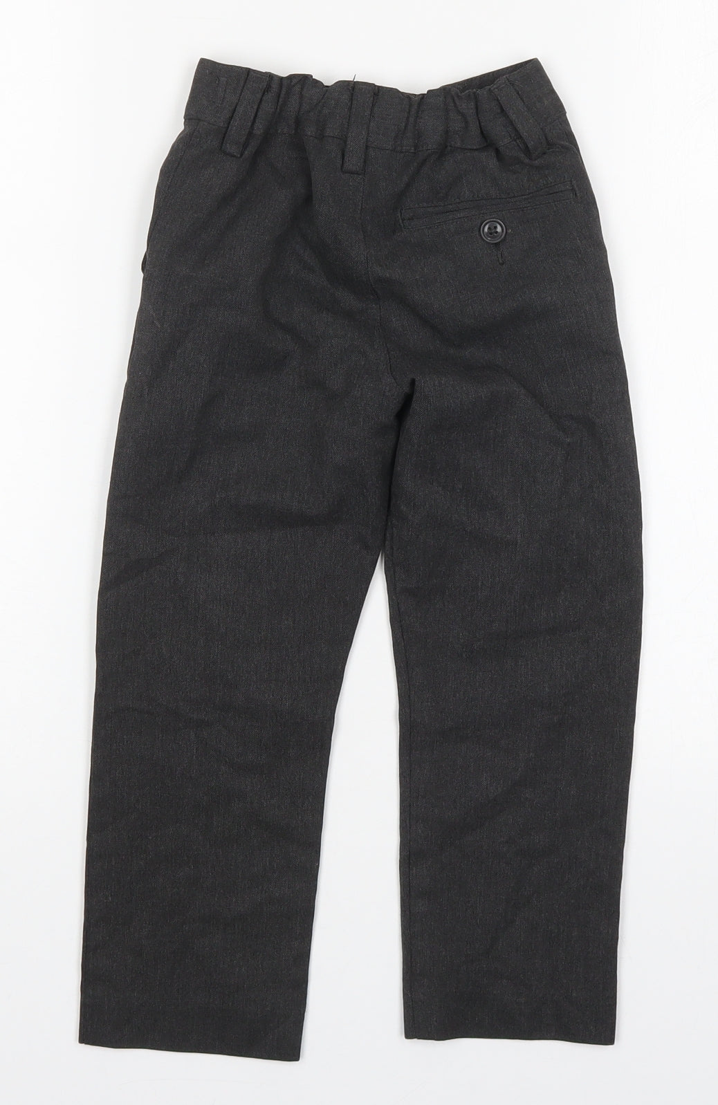 NEXT Boys Grey  Polyester Dress Pants Trousers Size 5 Years  Regular Hook & Eye