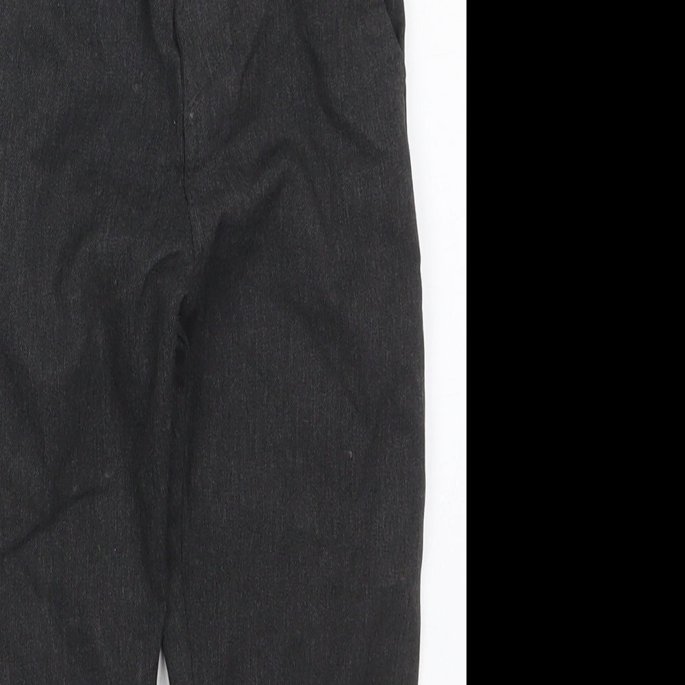NEXT Boys Grey  Polyester Dress Pants Trousers Size 5 Years  Regular Hook & Eye
