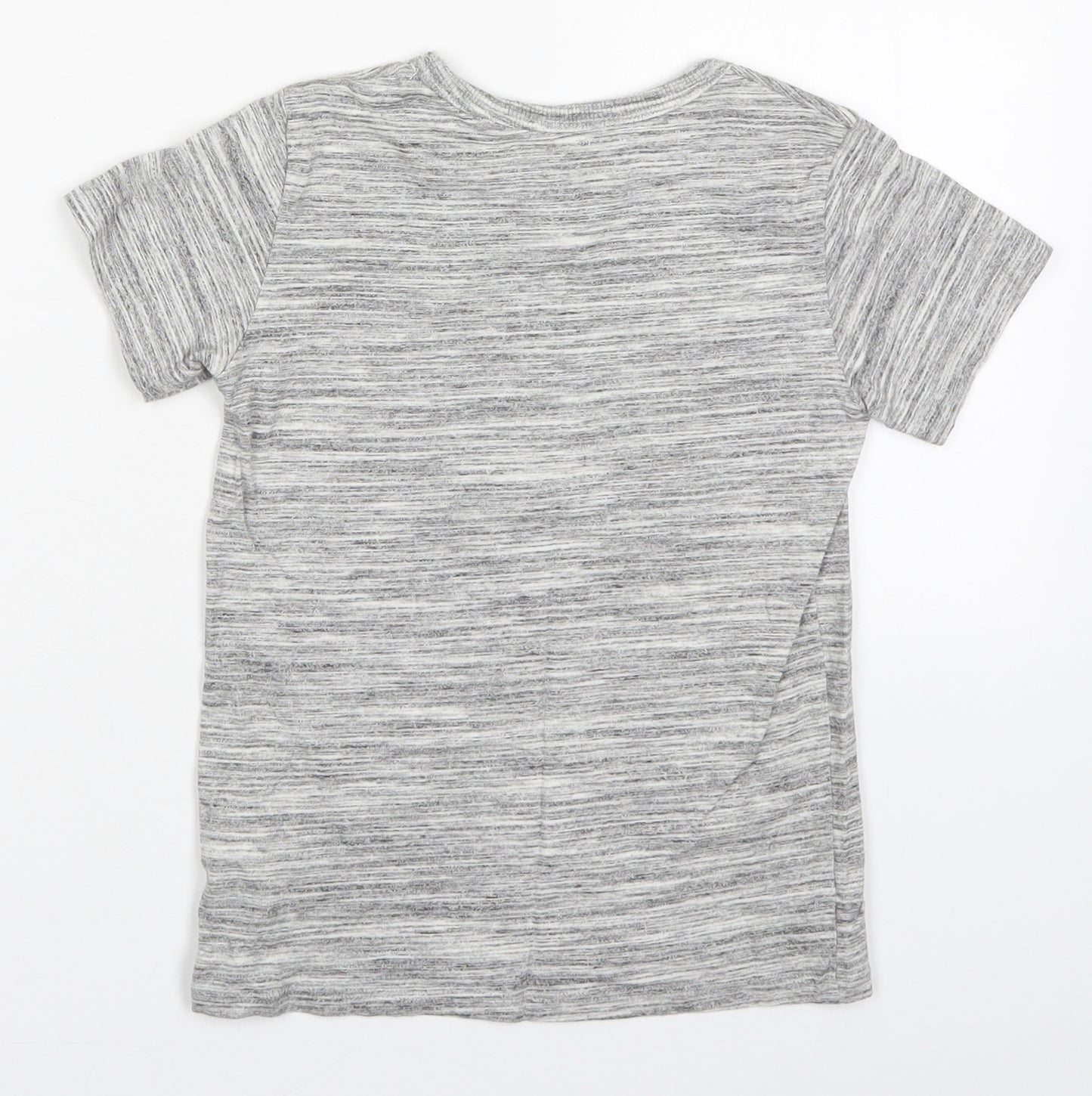 NEXT Boys Grey  Polyester Basic T-Shirt Size 5-6 Years Crew Neck Pullover