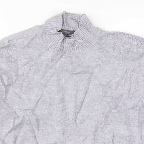 Primark Womens Purple Round Neck  Acrylic Pullover Jumper Size 18