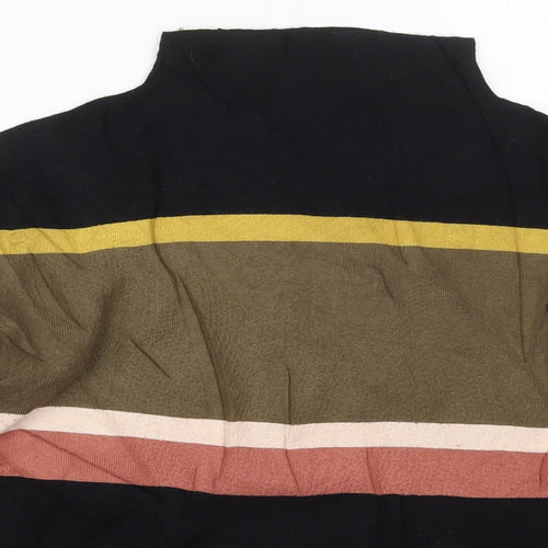 New Look Womens Multicoloured Round Neck Striped Viscose Pullover Jumper Size L