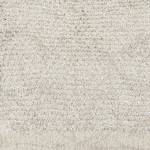 Jenny Loyd Womens Beige Round Neck  Acrylic Pullover Jumper Size M