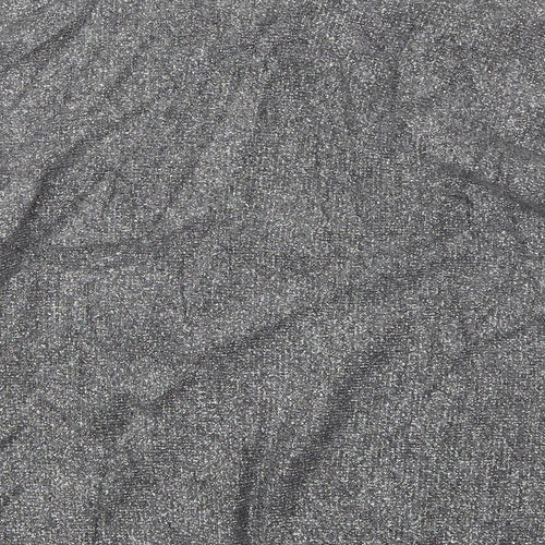 TU Womens Grey Round Neck  Acrylic Pullover Jumper Size S