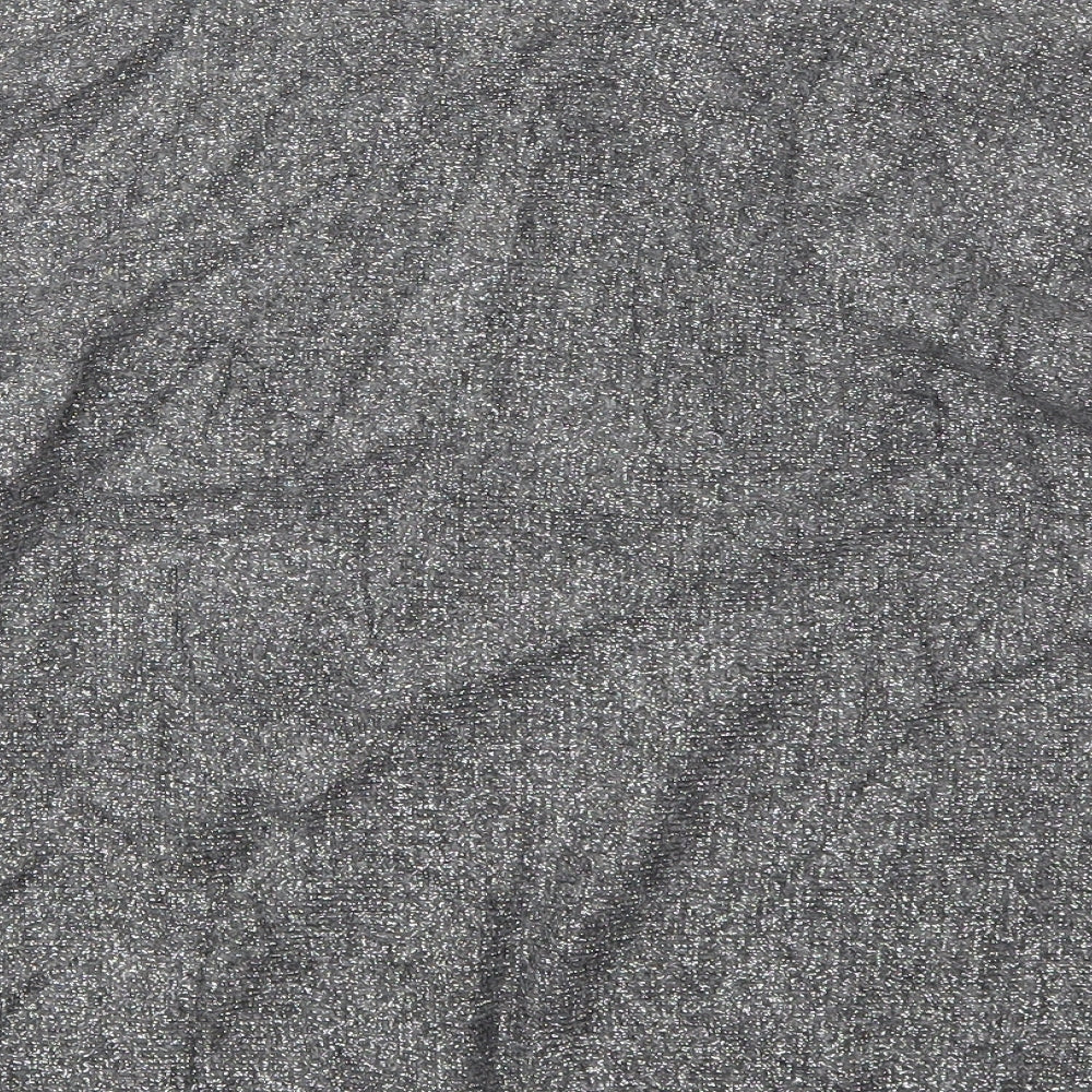 TU Womens Grey Round Neck  Acrylic Pullover Jumper Size S