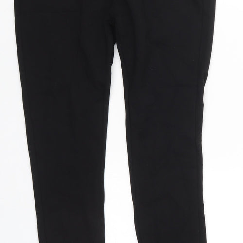 Preworn Womens Black  Cotton Jegging Trousers Size 28 in L27 in Regular