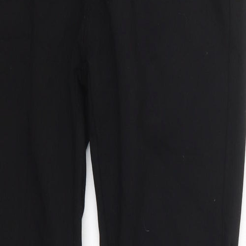 Preworn Womens Black  Cotton Jegging Trousers Size 28 in L27 in Regular