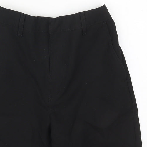 Marks and Spencer Boys Black  Polyester Bermuda Shorts Size 10-11 Years  Regular Hook & Eye